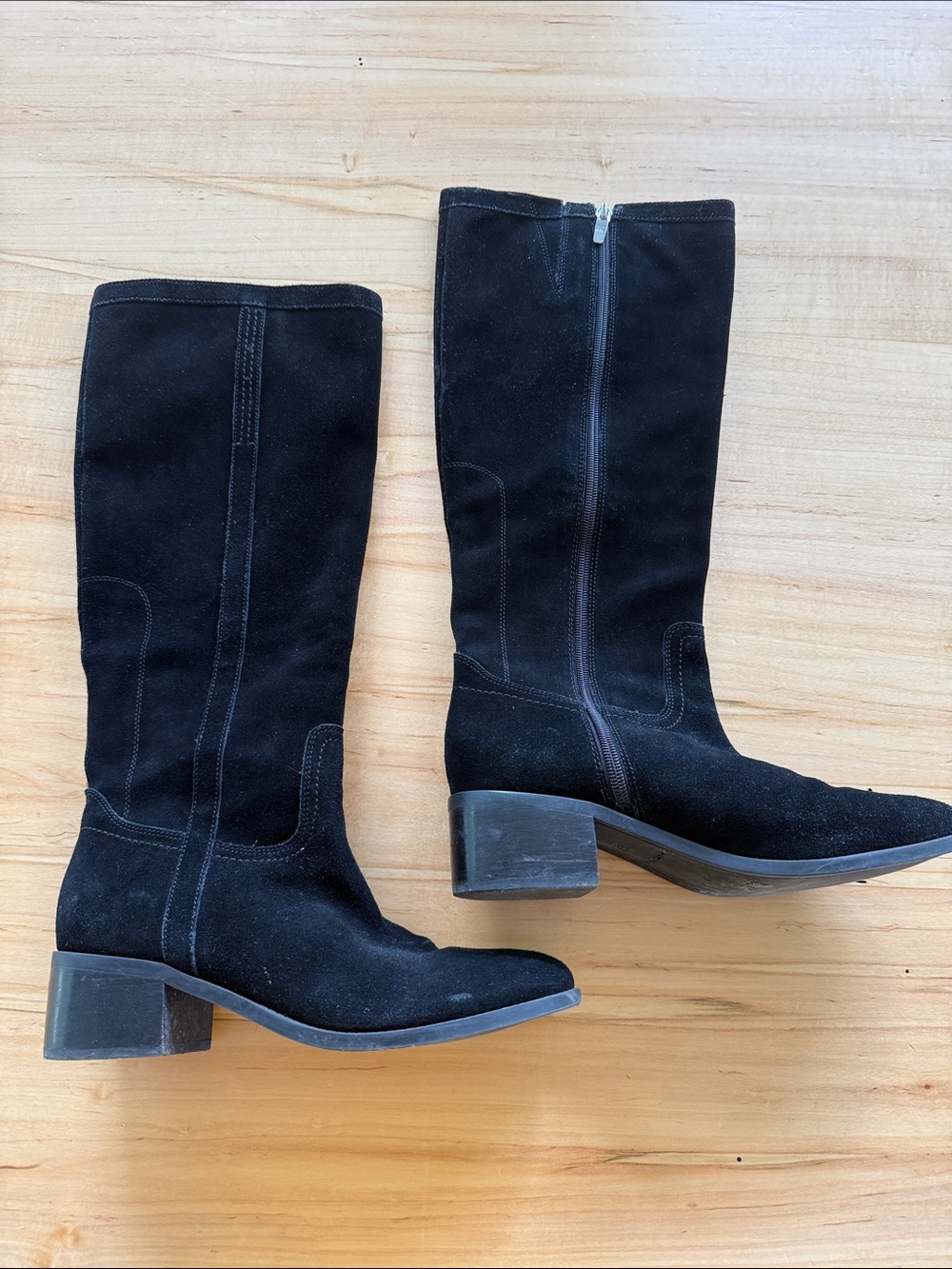 Marc Fisher Black Suede Boots, 8.5 Women’s
